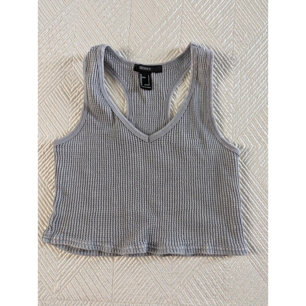 Forever 21 Crop Top Gray Large (Runs Small)